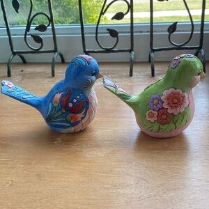 Jim Shore carved bird set